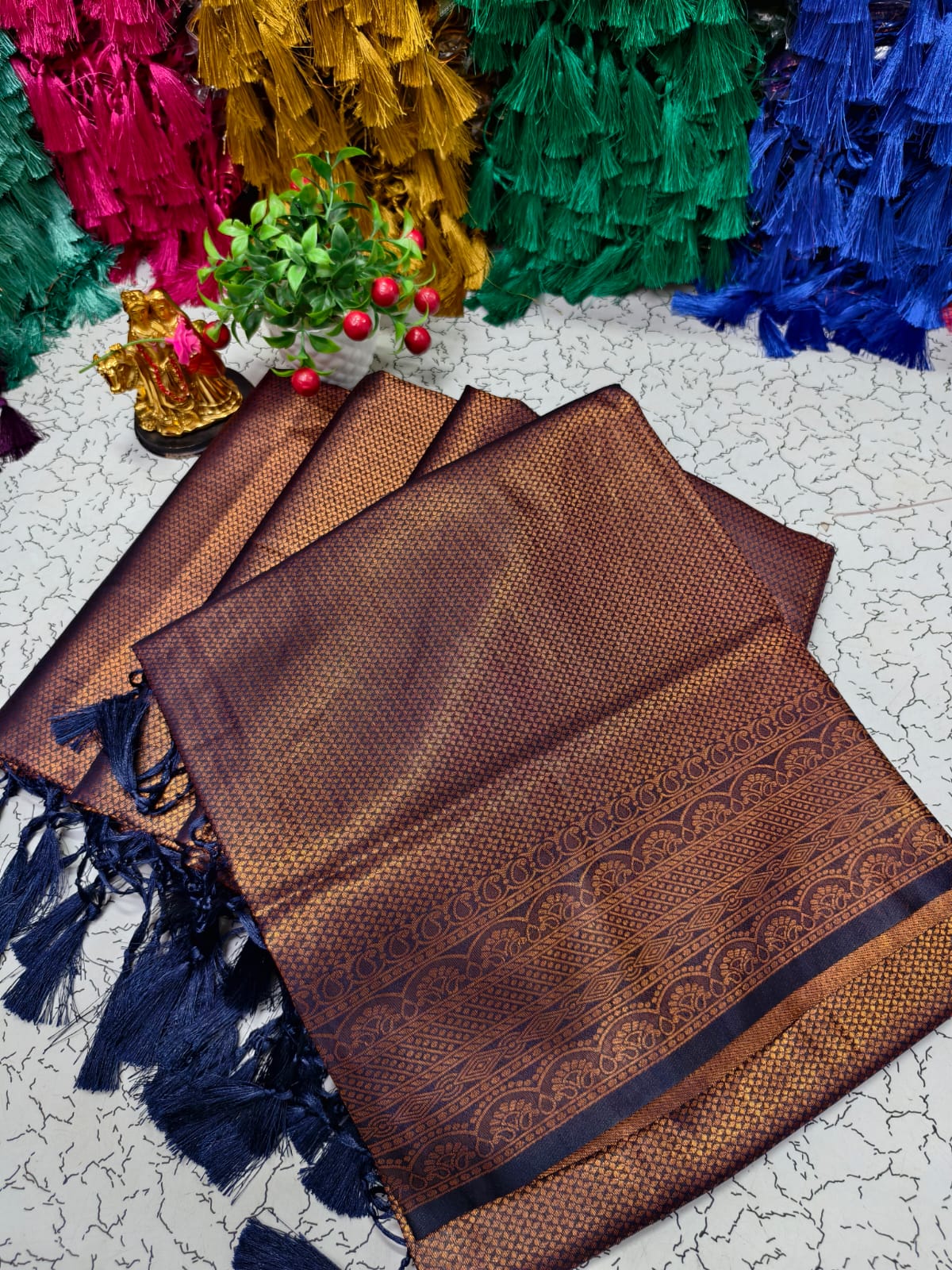 Premium Copper Softy Saree