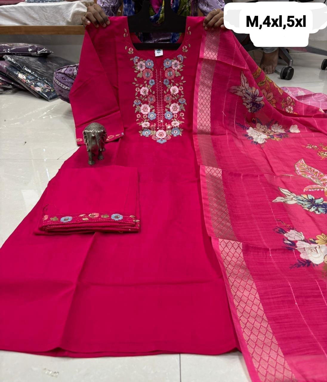 Heavy Soft Maslin Kurti Set