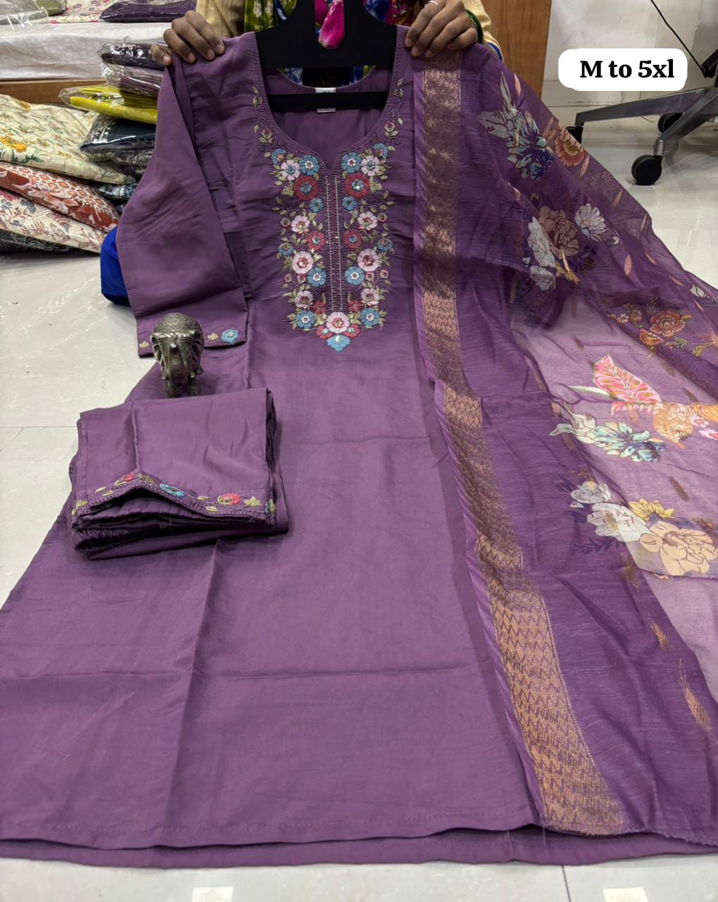 Heavy Soft Maslin Kurti Set