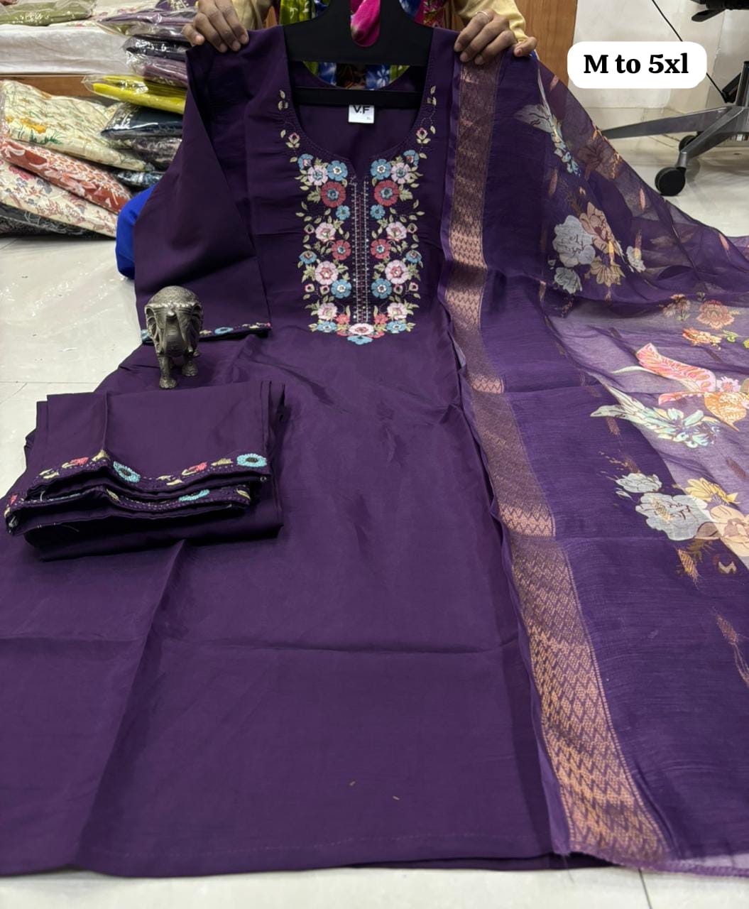 Heavy Soft Maslin Kurti Set