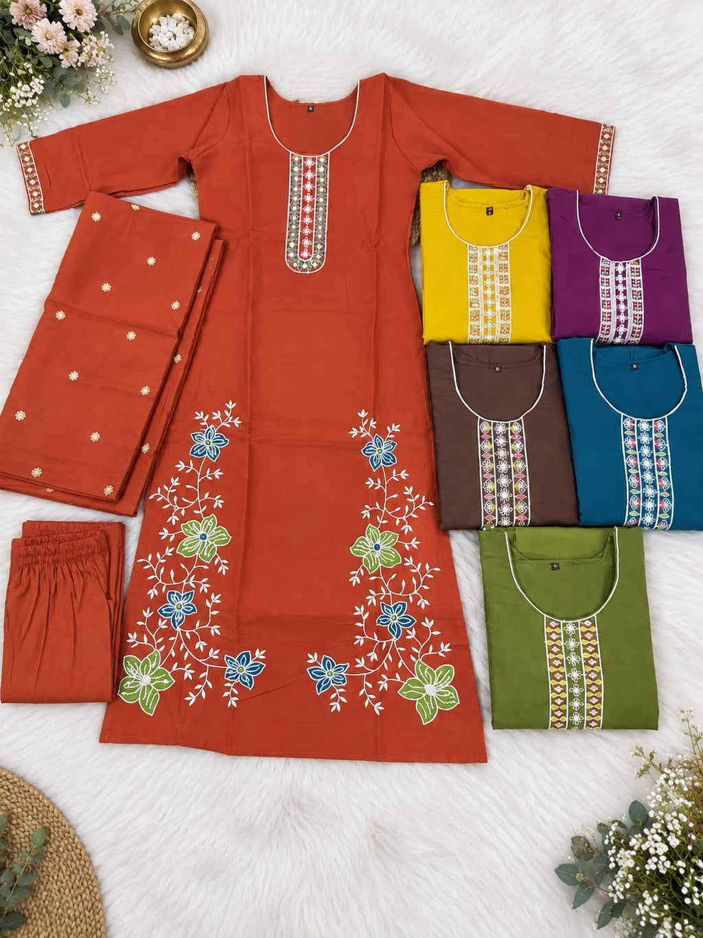 Charvi Embroidered Suit Set