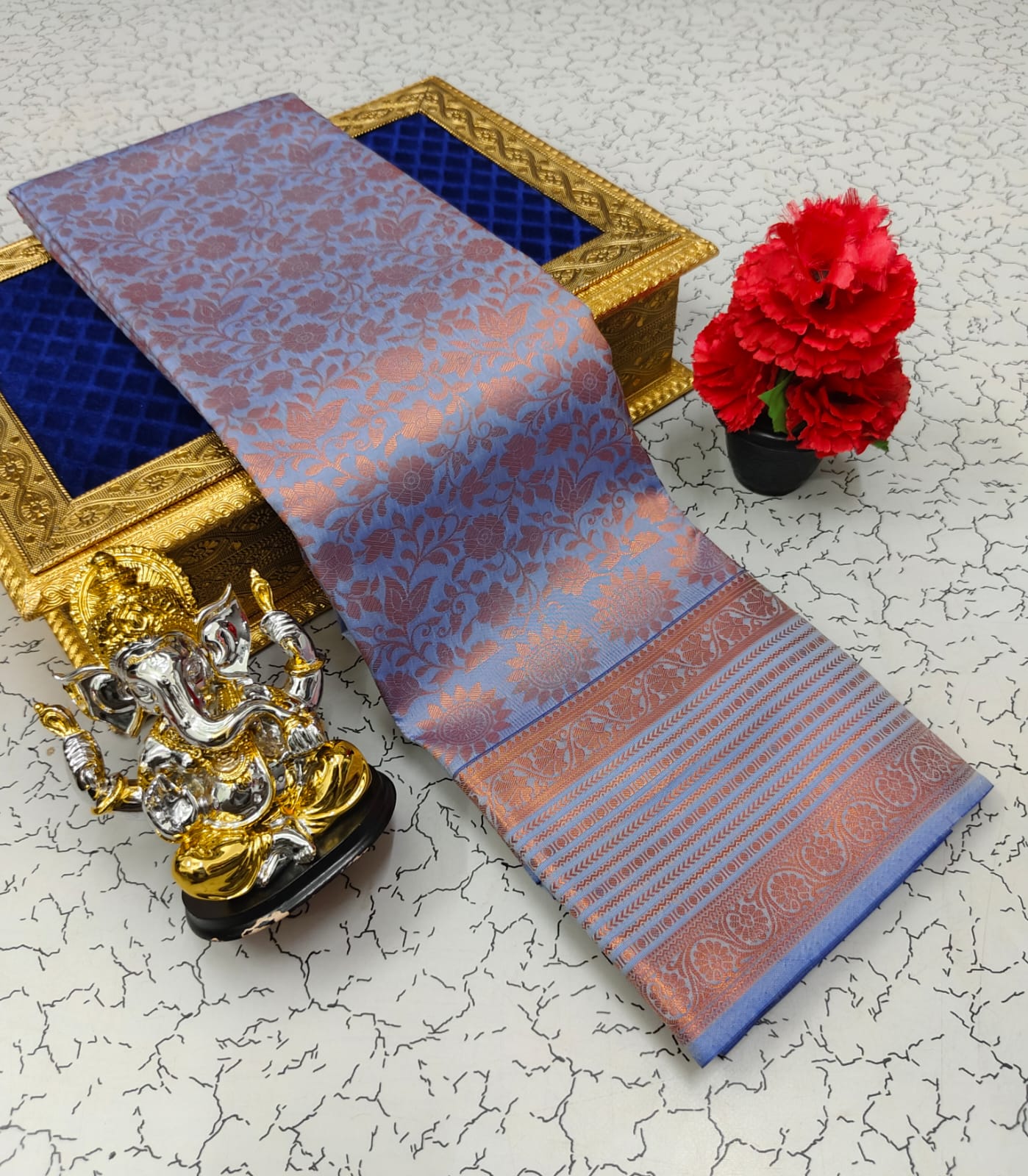 Samuthrika/Vasthrakala Fancy Silk Bridal Saree
