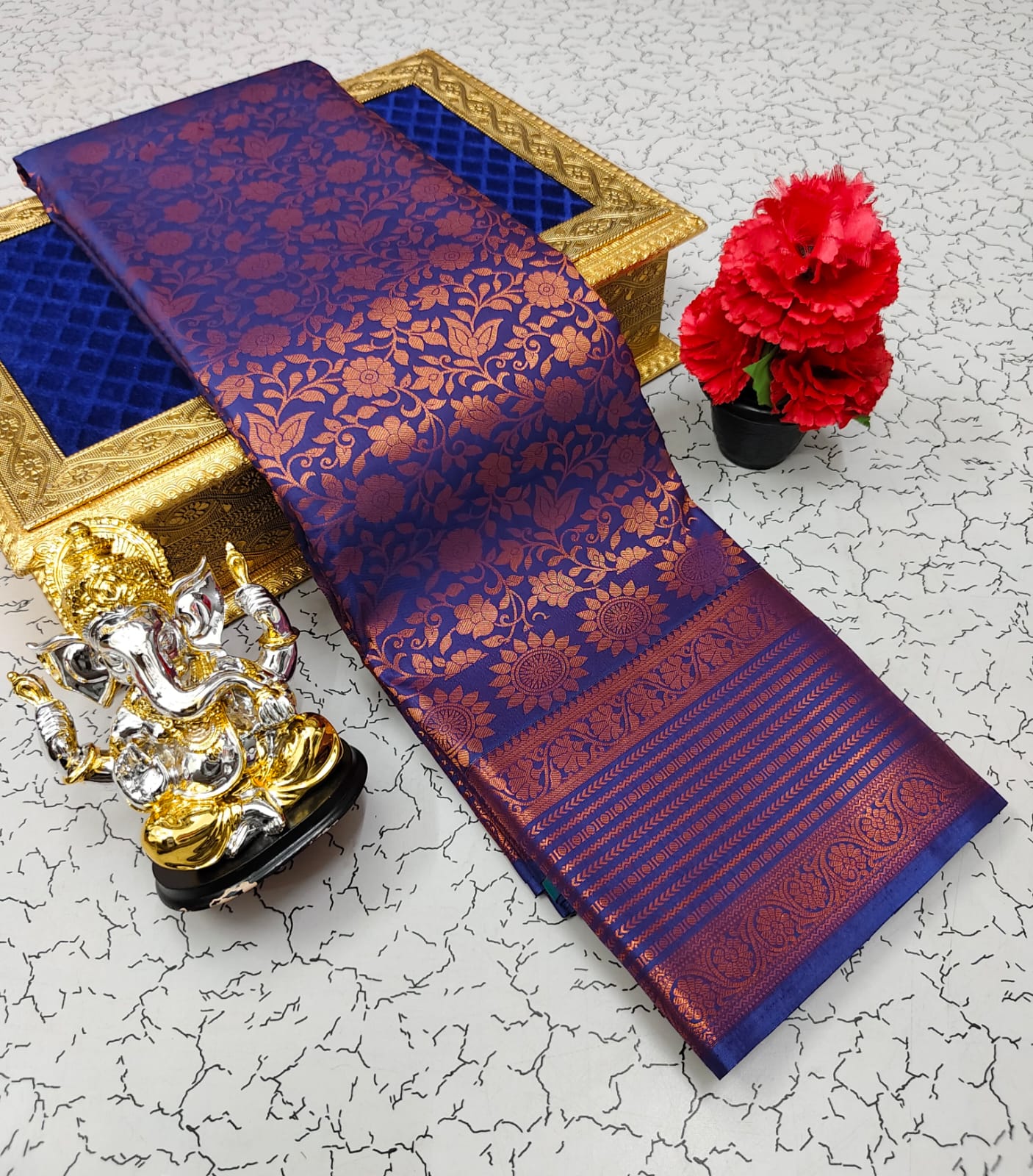 Samuthrika/Vasthrakala Fancy Silk Bridal Saree