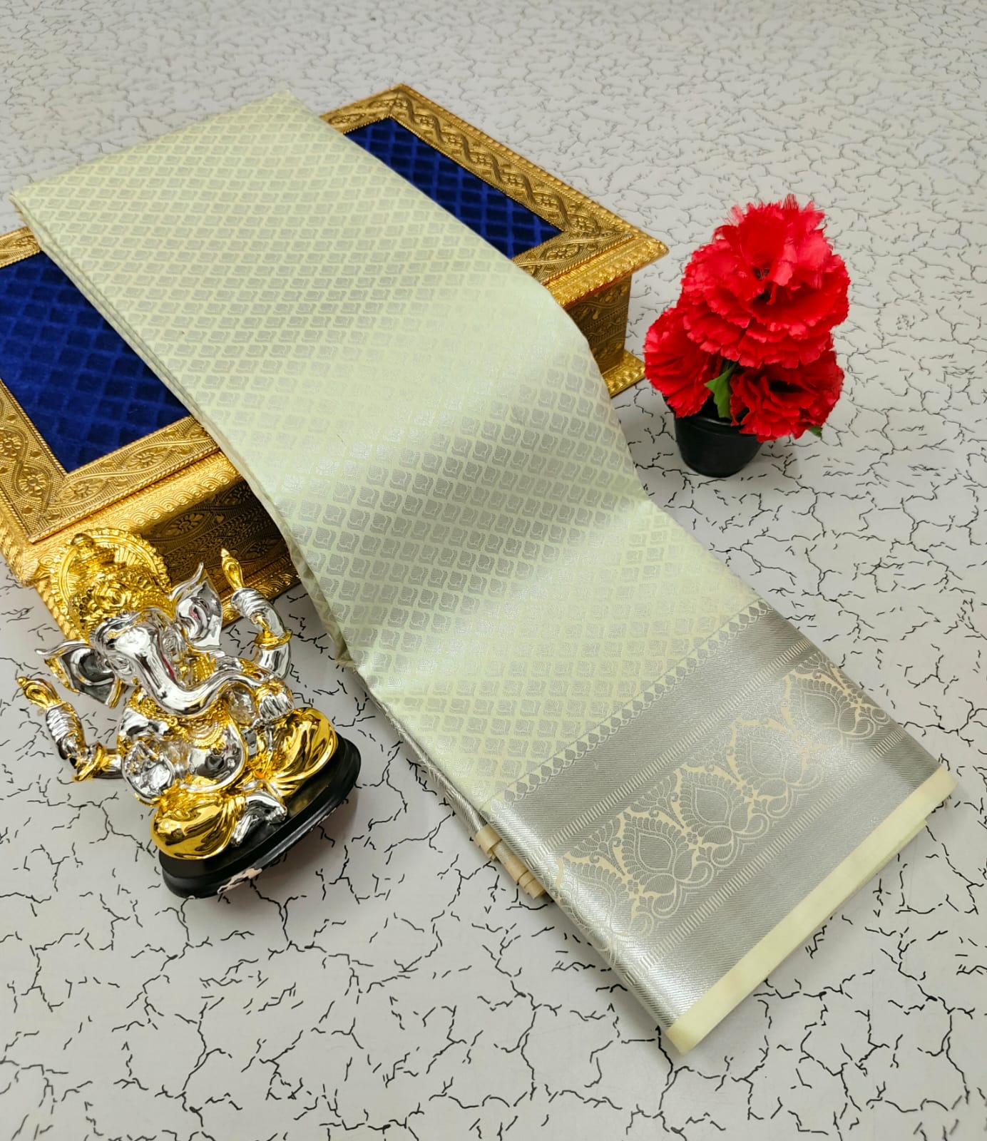Samuthrika/Vasthrakala Fancy Silk Bridal Saree