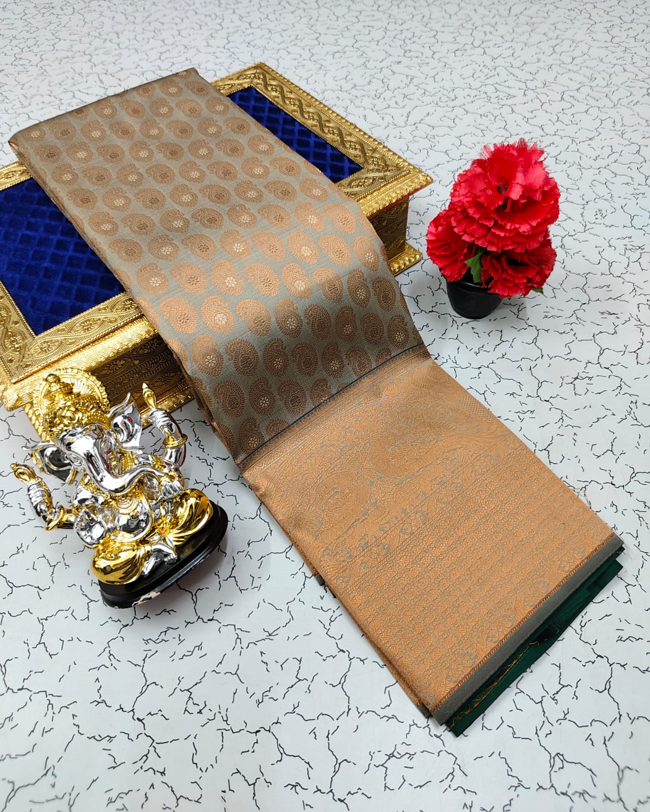 Samuthrika/Vasthrakala Fancy Silk Bridal Saree