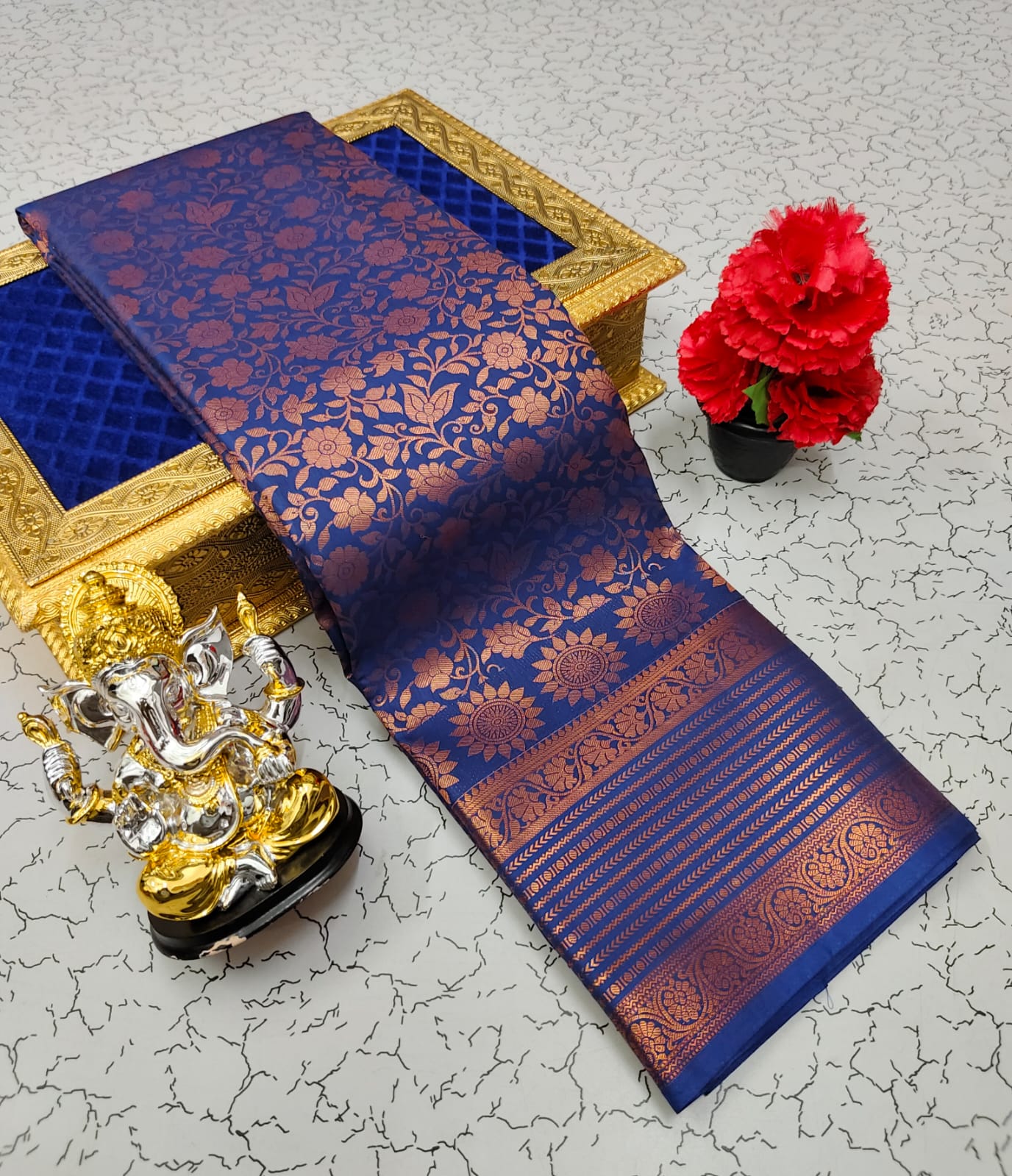 Samuthrika/Vasthrakala Fancy Silk Bridal Saree