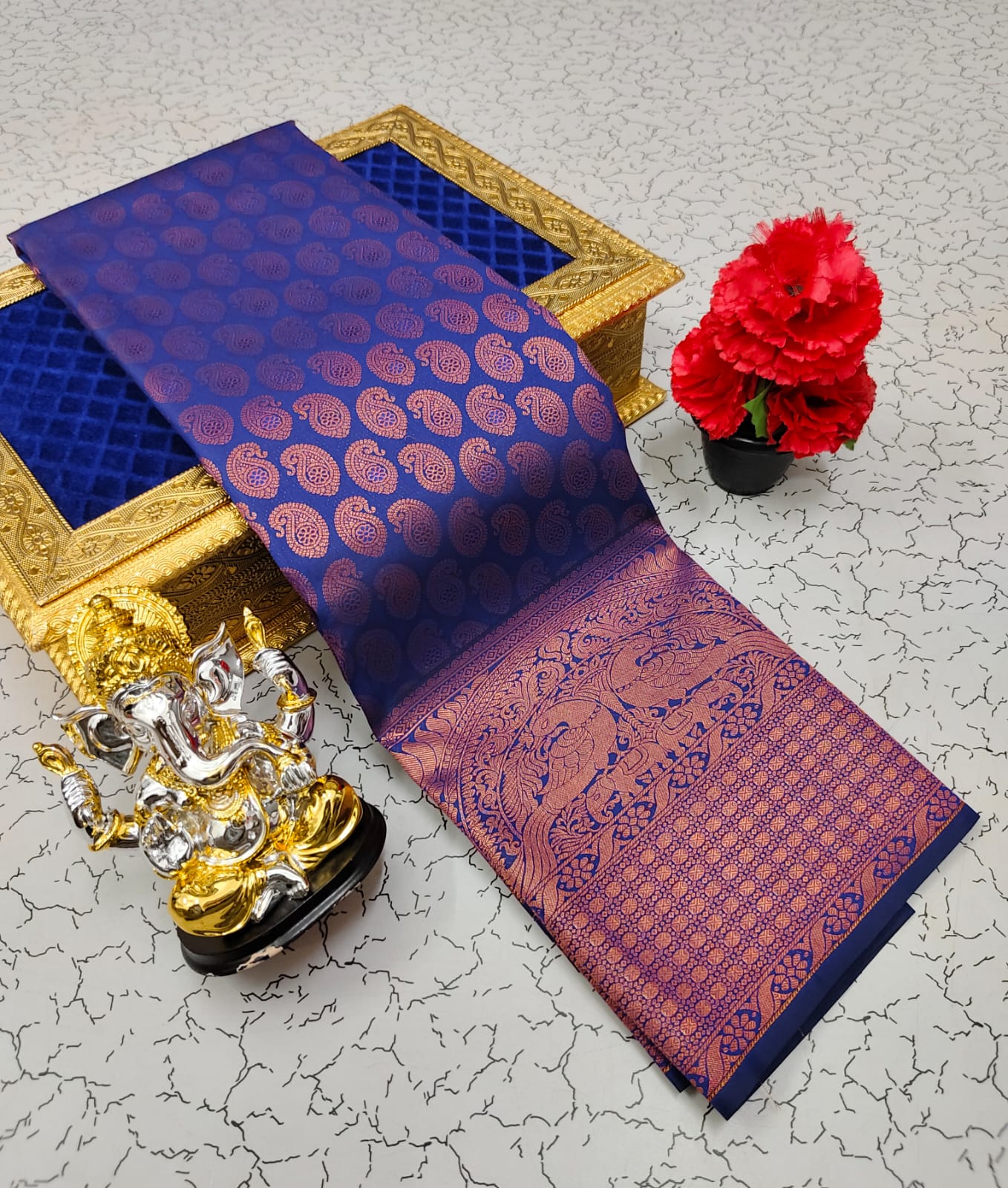 Samuthrika/Vasthrakala Fancy Silk Bridal Saree