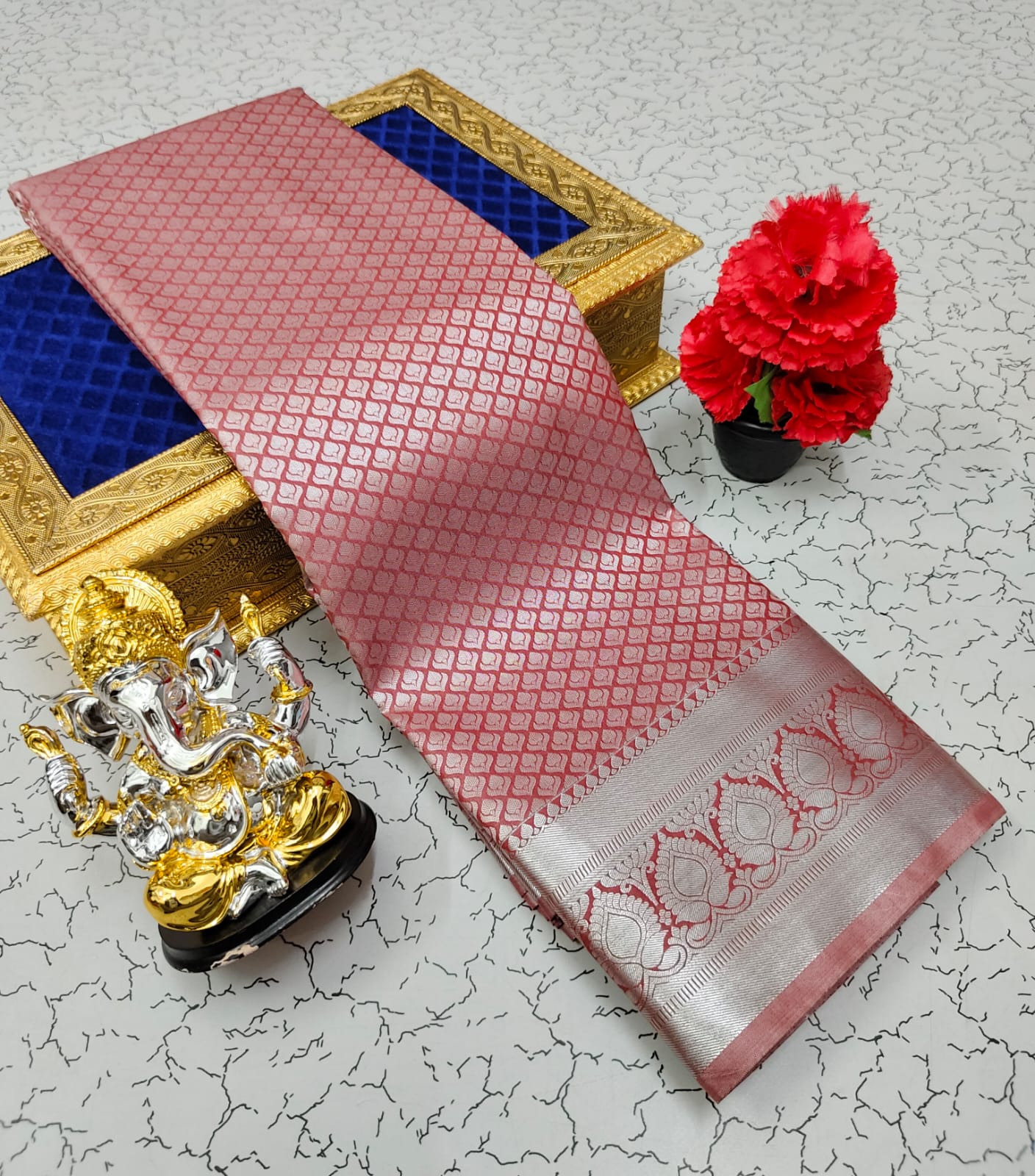 Samuthrika/Vasthrakala Fancy Silk Bridal Saree