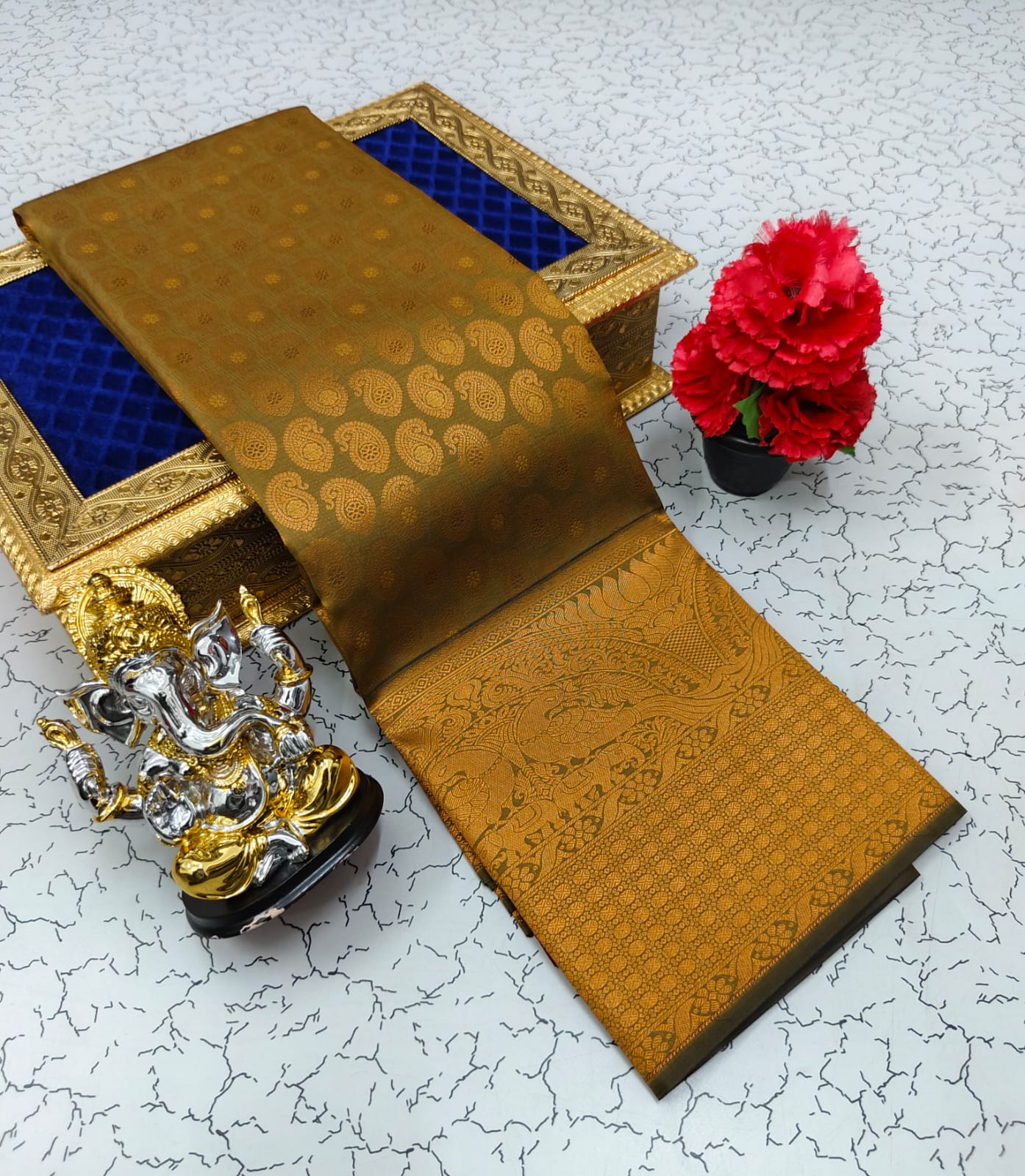 Samuthrika/Vasthrakala Fancy Silk Bridal Saree