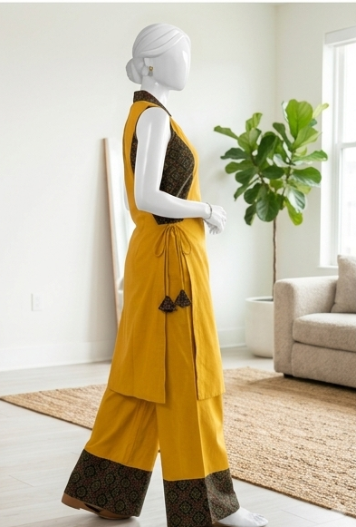Ajrakh Cotton Co-ord Set