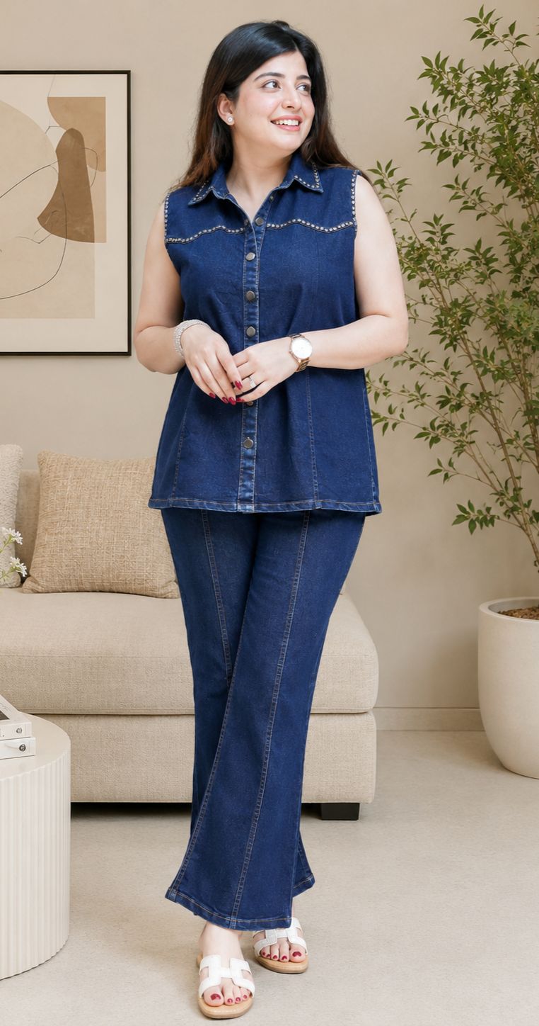 Denim Diva Vibes Premium Co-Ord Set