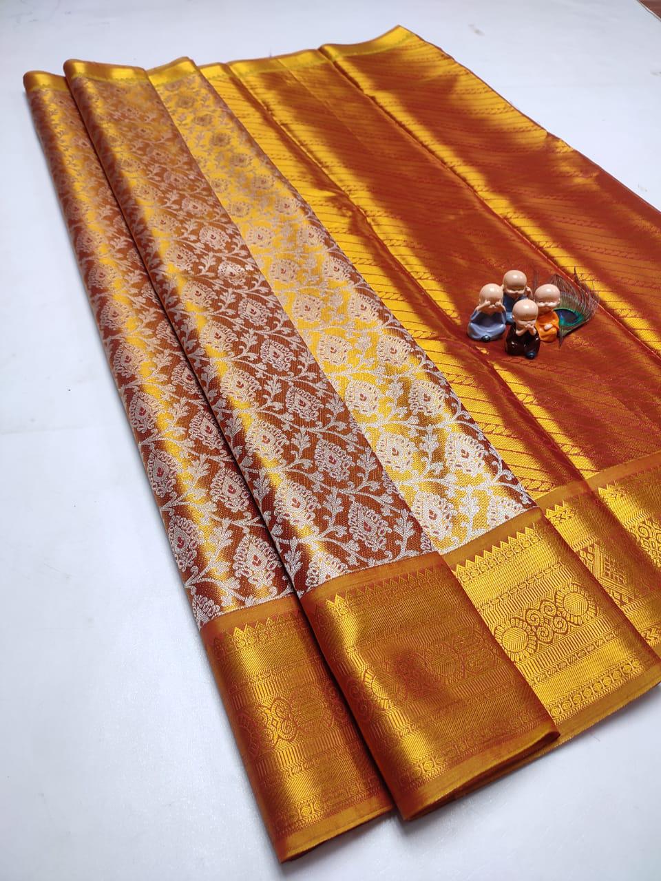 Grand Wedding Tissue Silk Saree