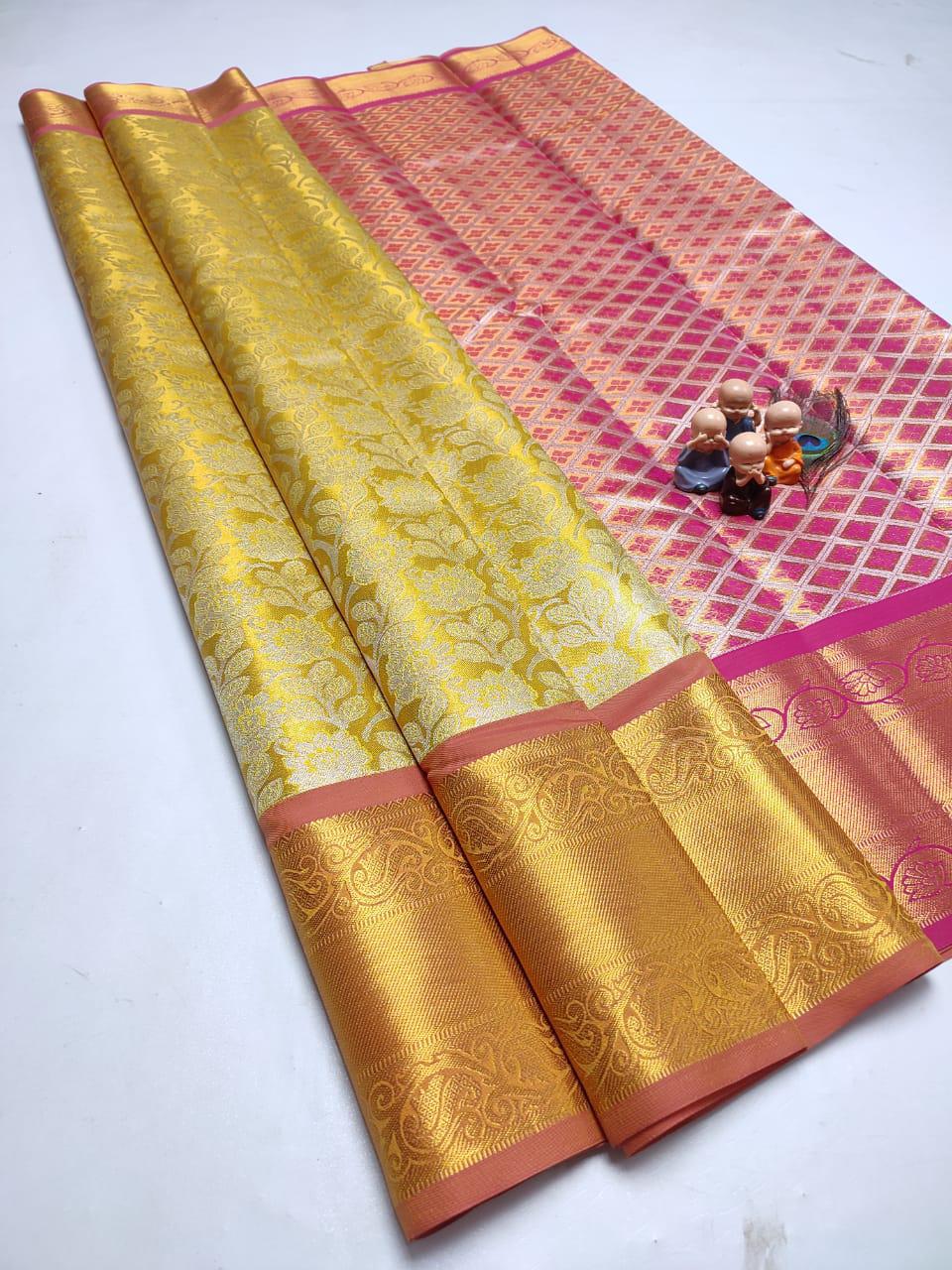 Grand Wedding Tissue Silk Saree