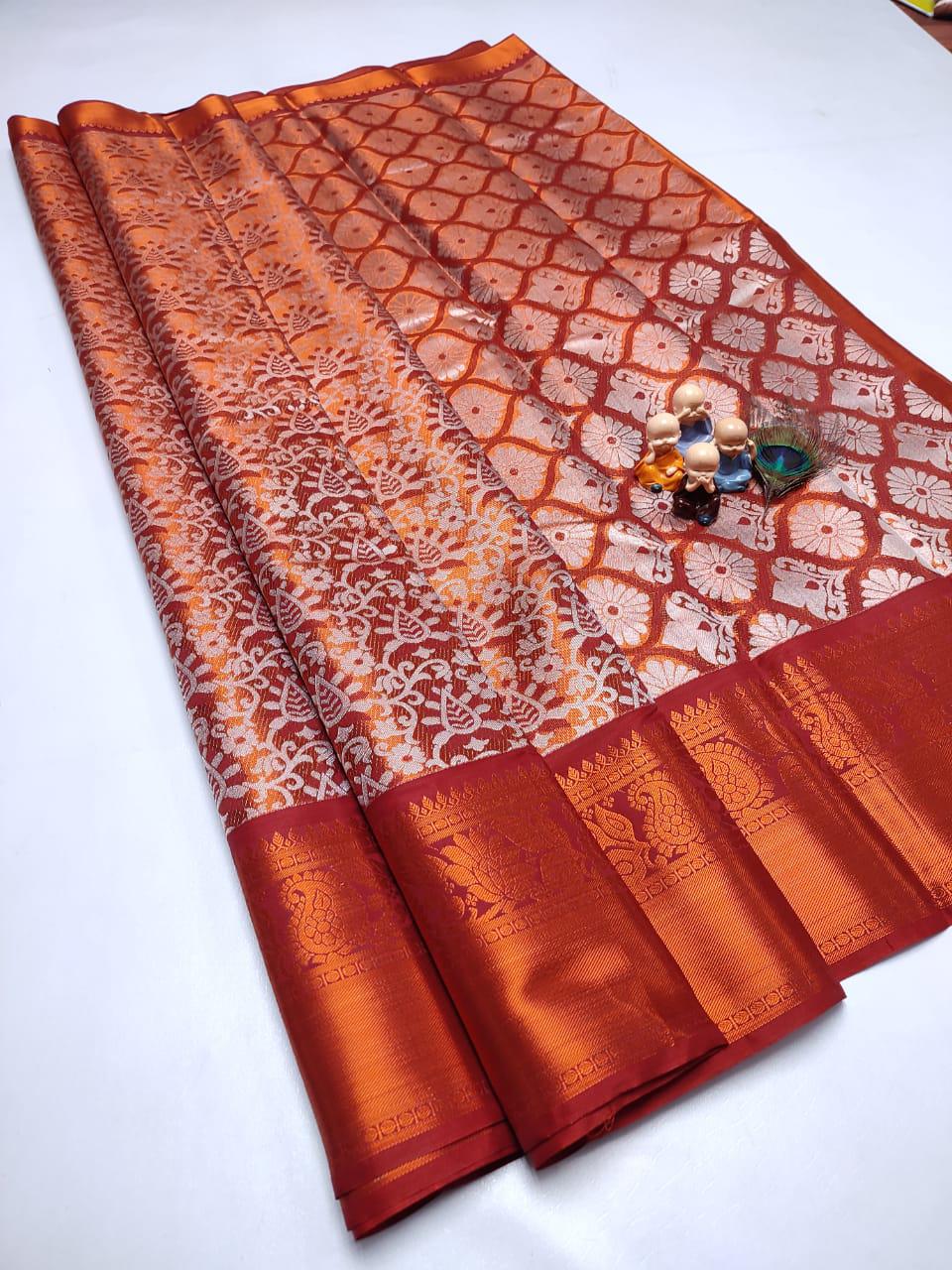 Grand Wedding Tissue Silk Saree