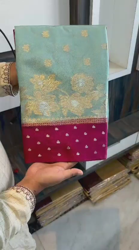 Banarasi Meenakari Soft Silk Saree