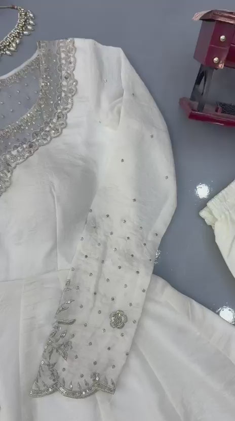 Vichitra Anarkali Dupatta Pant Set