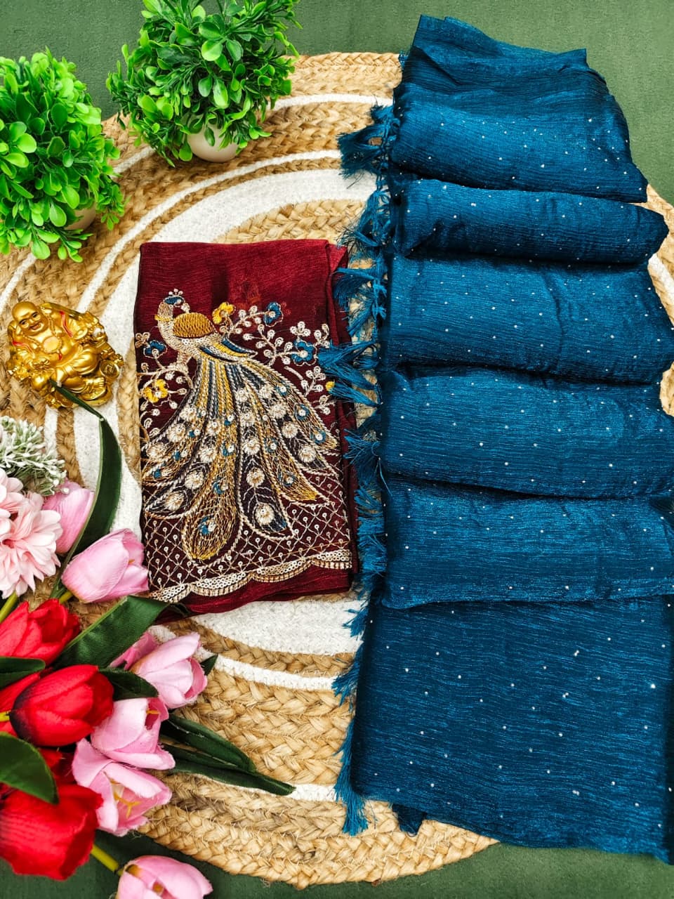Party Wear Space Silk Saree