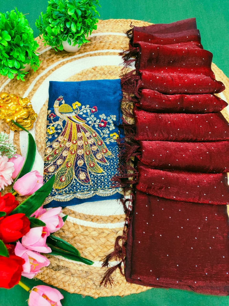 Party Wear Space Silk Saree