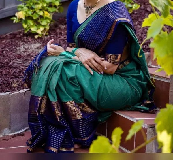 Mercerised Cotton Kanchipuram Saree